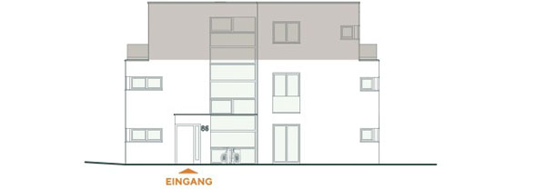 Frontansicht Wohnung 1