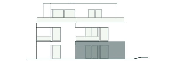 Frontansicht Wohnung 1
