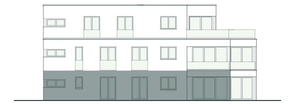 Frontansicht Wohnung 2