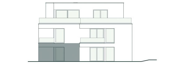 Frontansicht Wohnung 2