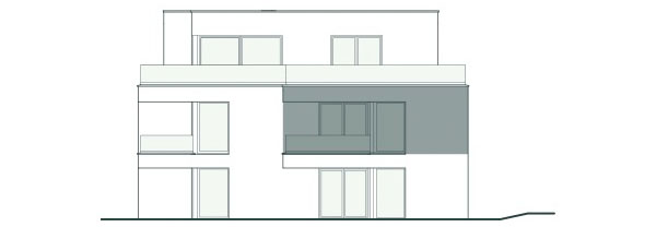 Frontansicht Wohnung 1